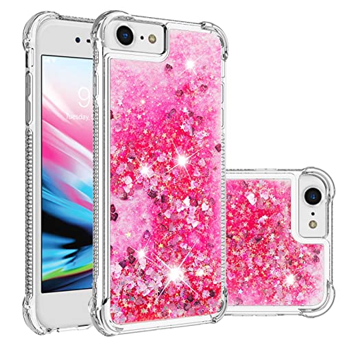 Coque transparente à paillettes iPhone SE 2020 antichoc silicone souple