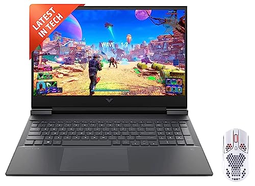 Image of HP Victus Gaming 12th Gen Intel Core i5 12450H Processor 15.6 inch(39.6 cm) FHD Gaming Laptop & HyperX Pulsefire Haste USB, 16000 DPI, 6 Programmable Buttons Gaming Mouse