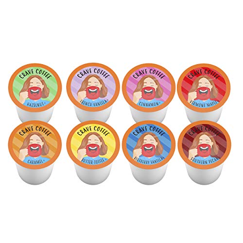 Crave Coffee Variety Pack, Compatible with 2.0 K-Cup Brewers, Assorted Variety Pack, 100 Count