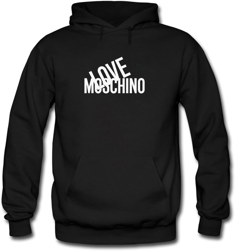 Love Moschino Mens Printed Pullover Hoodies