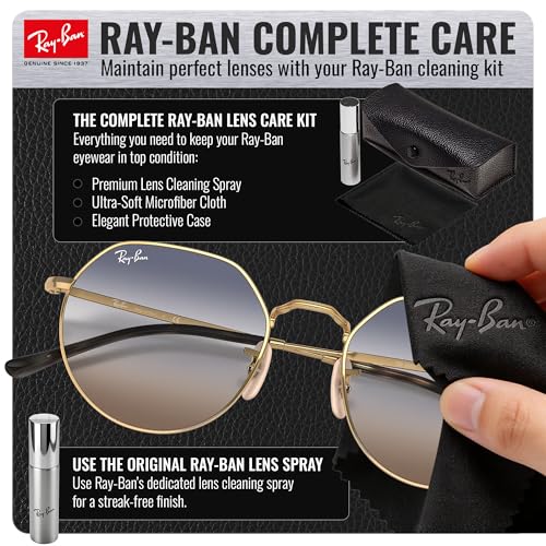 Image of Ray-Ban RB3565 JACK Square-Round Shaped Sunglasses for Men & Women with Official RAYBAN Eyewear Kit
