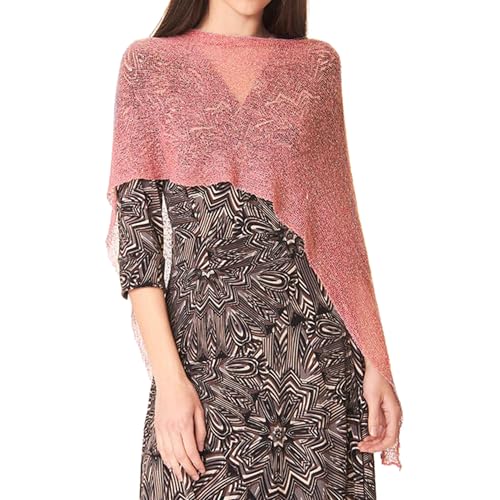 Chal maxi orquídea semitransparente con textura retada ligera 2