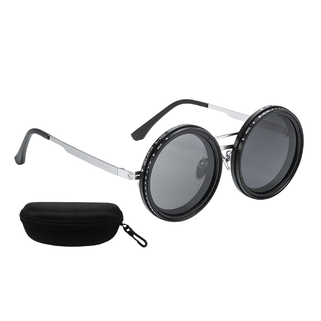 Zaokrąglone polaryzacyjne okulary przeciwsłoneczne regulowane okulary wędkarskie do jazdy na świeżym powietrzu