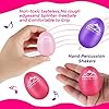 EastRock Professional 6-Pack Plastic Egg Shakers - Precision Hand Percussion for Musicians, Rhythm Training, Band Practice (Pink Purple Rose) #4