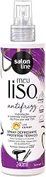 Salon Line, Meu Liso Antifrizz, Spray Defrizante Protetor Térmico, Vegano - Para Cabelos Lisos, 240 ml