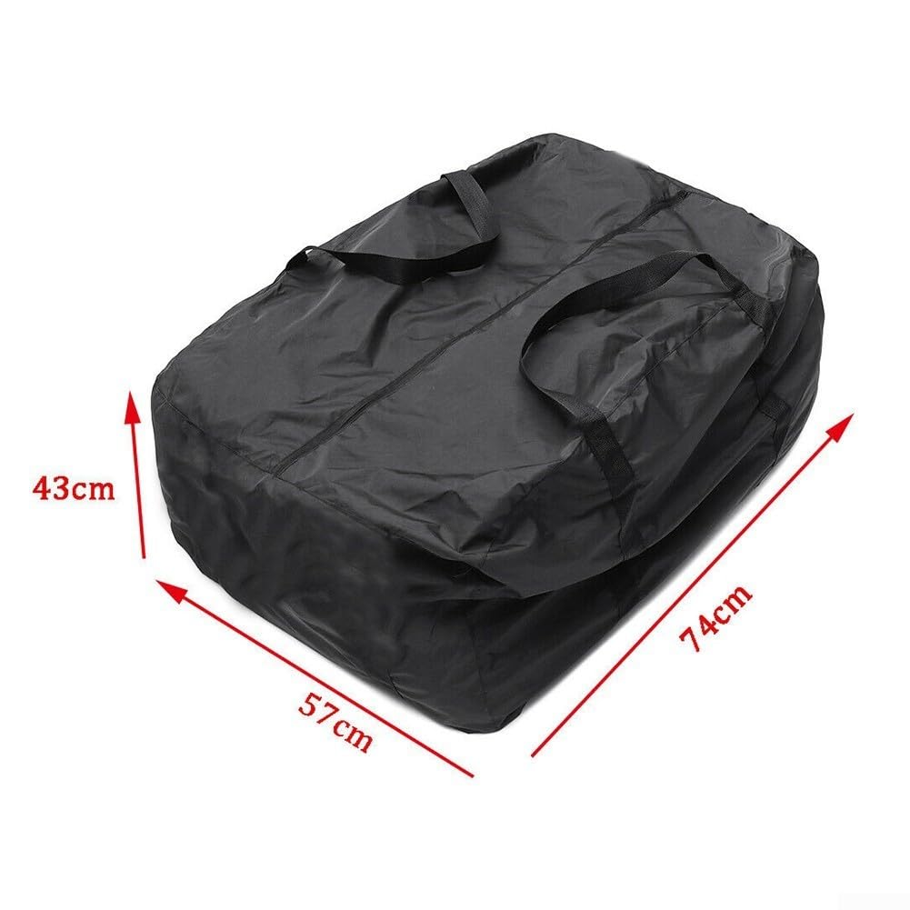 Tragbare Grillabdeckung, Grill-Aufbewahrung, wasserdichte Tasche, kompatibel mit Q&Q1000-Serie, Outdoor-Grillabdeckung für Strand, Picknick, Camping, tragbarer Holzkohlegrill, 74 x 57 x 43 cm