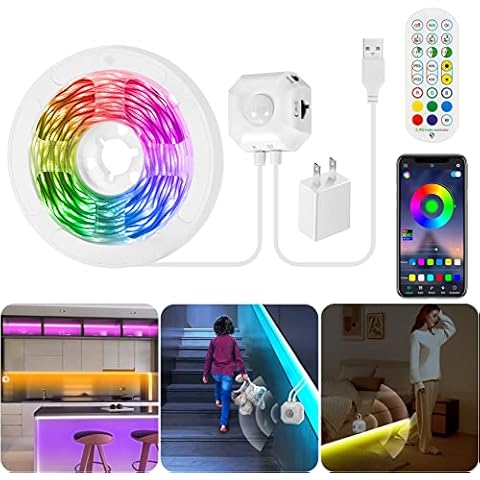 HOUHUI Motion Sensor LED Light Strip Cover