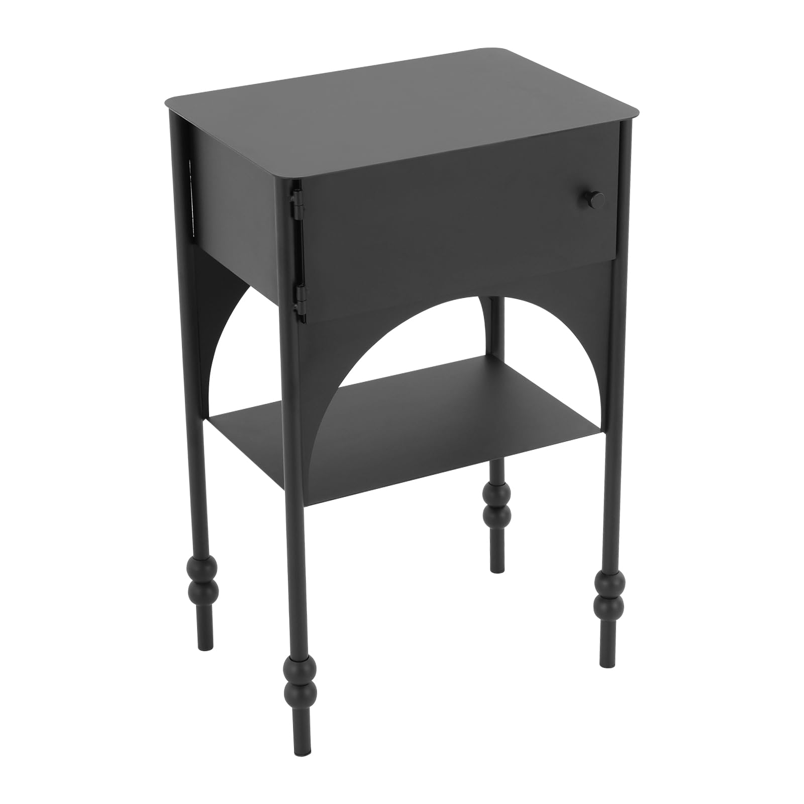 Table de chevet en fer forgé pour créer une ambiance rétro dans votre salon