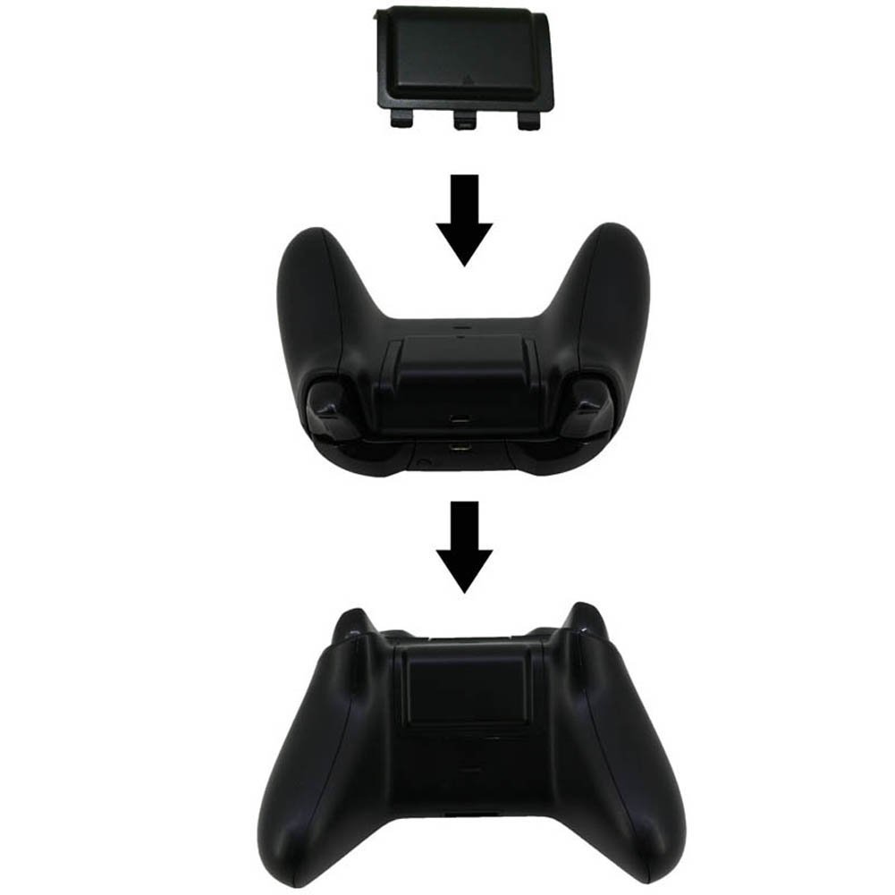 Xbox One Controller Battery Pack & Charger Cable - E-MODS GAMING Rechargeable 1200mAh Battery Pack + Play Kit With 3 Meter USB Charging Cable for Xbox One Controller(BLACK)