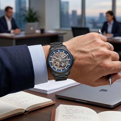 Image of ALIX AL2918 Men Fashion Multifunction Analog Watch Stainless Steel Strap Waterproof Casual Watch