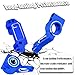 BRCatWPark Aluminum Steering Blocks,C-Hubs Caster Block,Rear Stub Axle Carriers w/Bearings Upgrades Part for 1/10 Slash 2WD (VXL)/Rustler 2WD (VXL)/Stampede 2WD (VXL)/Bandit 2WD (VXL),Navy Blue