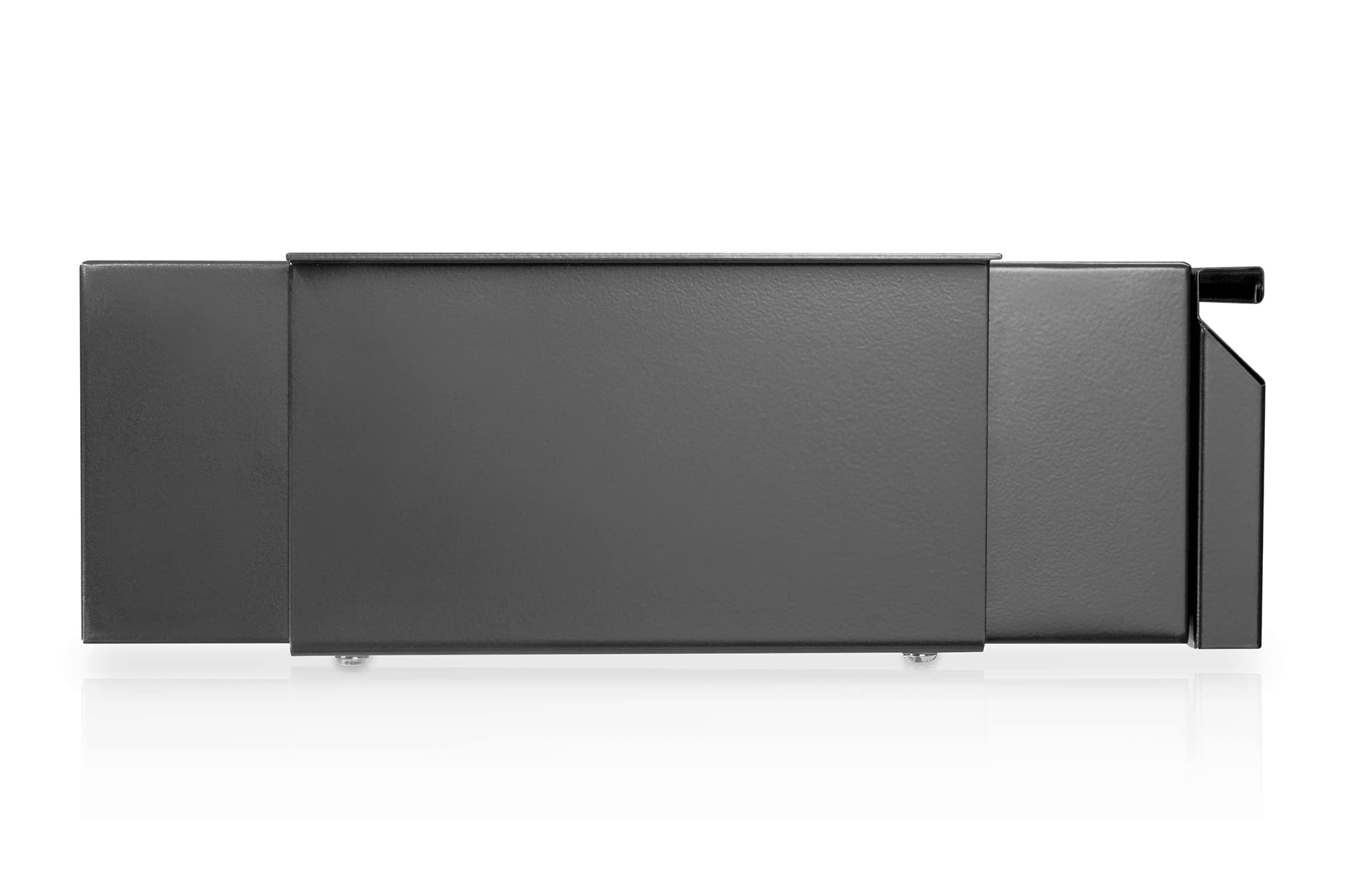 DIGITUS Unterbau-Schublade – Ausziehbar – Leichtgängig – 48 cm tief – 5 kg Traglast – Zur Montage unter Schreibtisch, Werkbank oder Arbeitsplatte – Schwarz