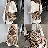 Damen Plüsch Taschen Leopardenmuster Tasche Plüsch Flauschige Damen Handtasche Leoparden Schultertasche Flauschige Winter Schultertasche Leopard Umhängetasche Für Mädchen Schule Arbeit Reisen #1