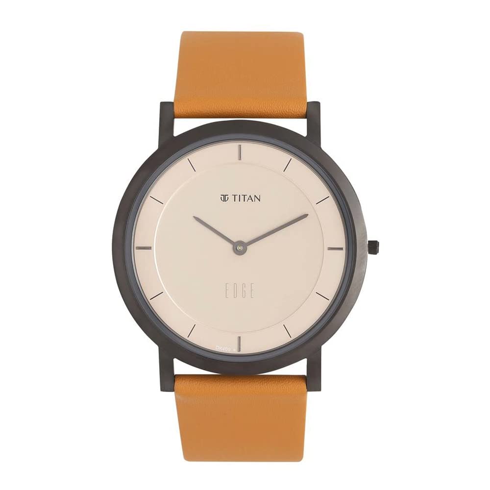 Titan Leather Mens Beige Dial Analogue Watch - 1595Ql01 (B0C598CK54) Amazon Price History, Amazon Price Tracker
