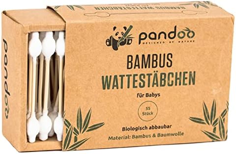 Cotonetes de algodão 100% biodegradável, vegano e sustentável 