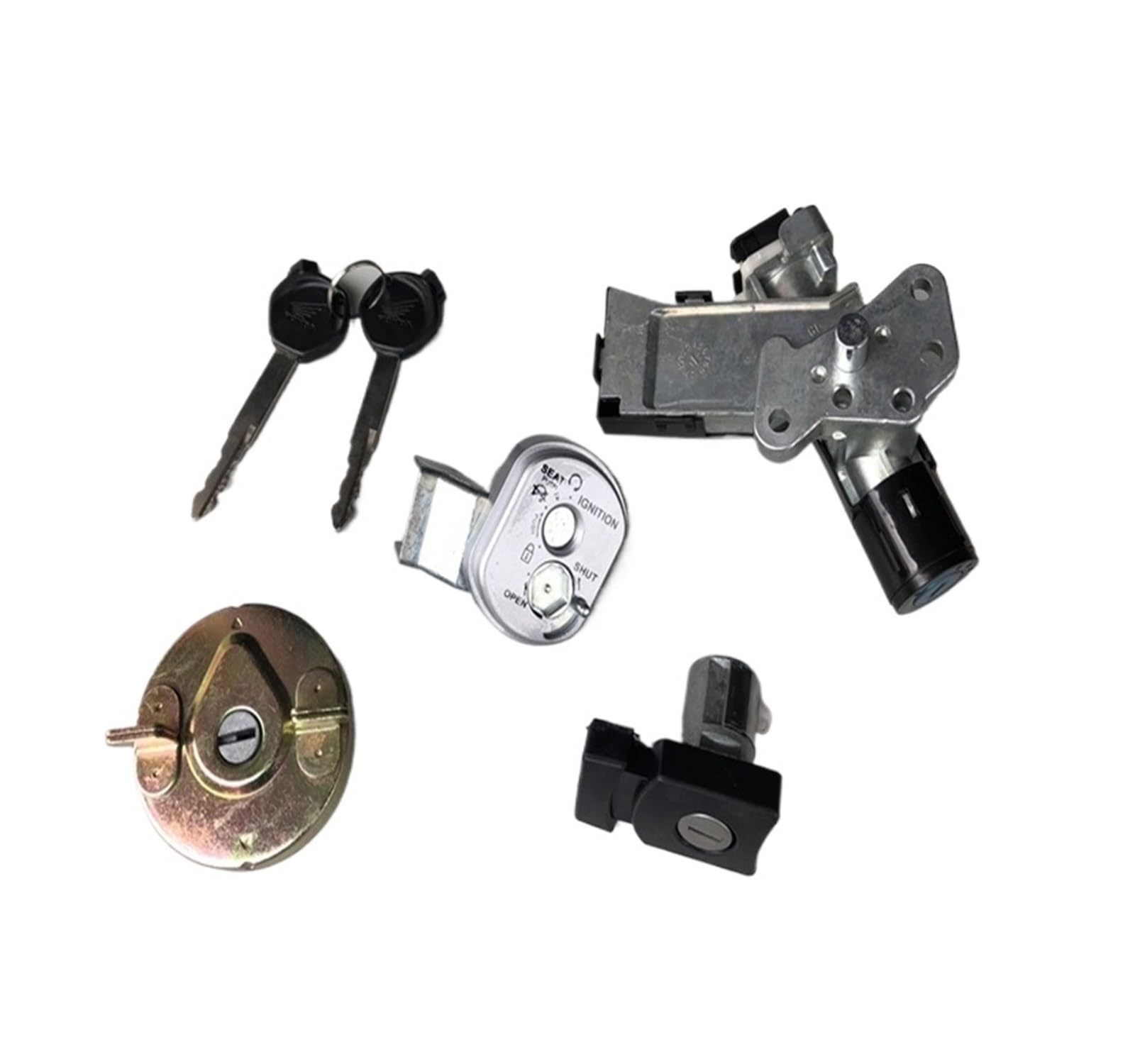 Cerradude encendido con llaveJuego Apto para Honda NHX110 SCR110 LEAD 110 GFM 110cc motocicleta bloqueo completo interruptor de llave de encendido conjunto bloqueo de asiento