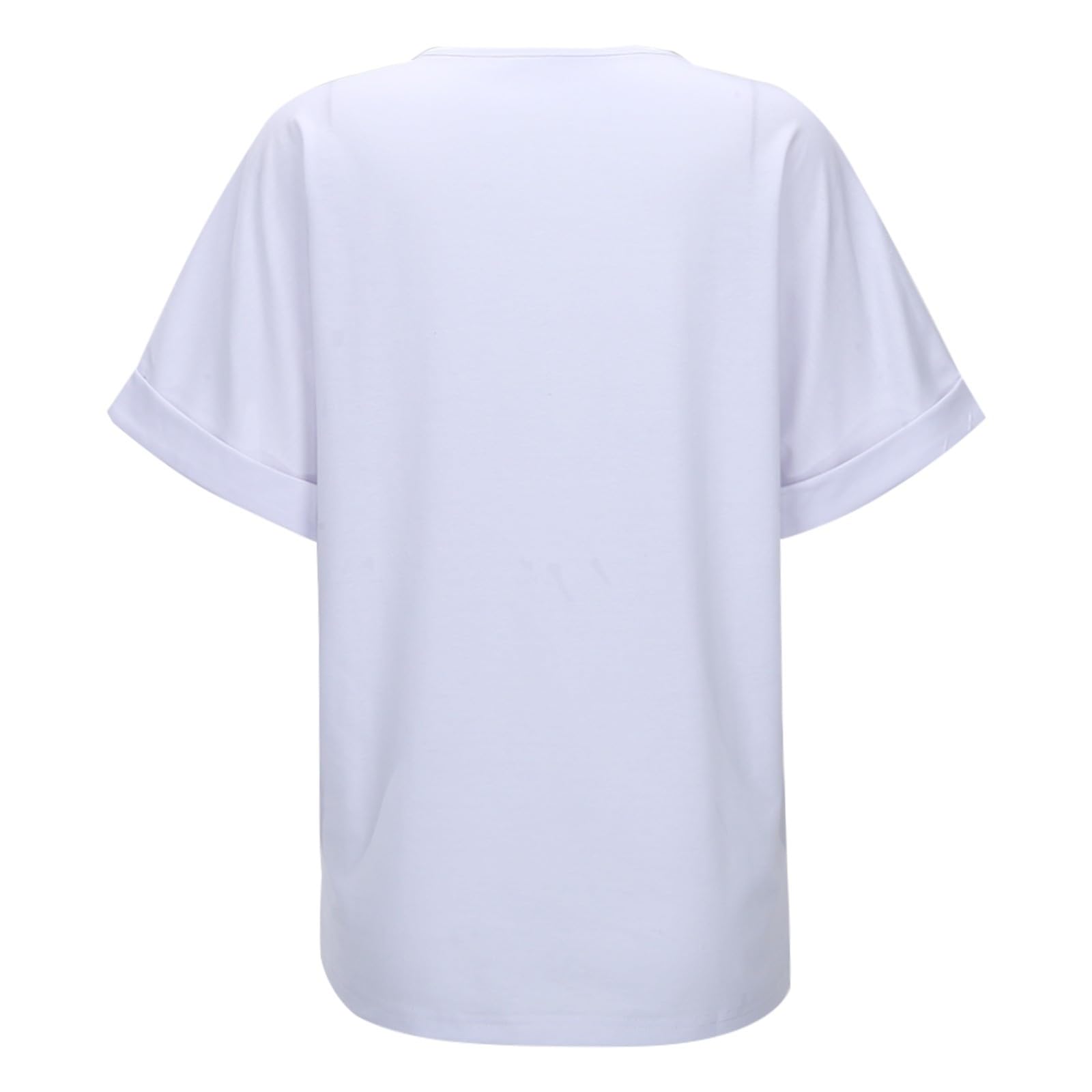 Blusas Mujer Verano,Elegante Suelta Camiseta Mujeres Tallas Grandes Holgada elástica y cómoda Lindas Camisetas atléticas Talla Grande Original