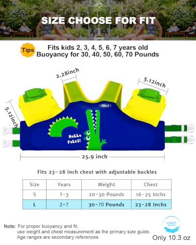 Image of AEOCOO Puddle Float Jumper for Swiming, Toddler Swim Vest for Water Play, Pool Floats with Swimming Arm Floaties Swim Jacket & Water Wings for Kids Swimmies, Boys, Girls, Ninos