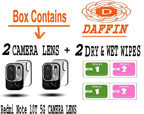 Image of DAFFIN Back Camera Lens Glass Protector Compactible for Redmi Note 10T 5G (Transparent, Pack of 2) (DFN Scrngrd48733)