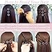 Sparkling Crystal Stone Braided Hair Clover Clips for Thick Thin Hair, Girls/Women Hair Accessories for Styling Sectioning, Large, 8 Pcs