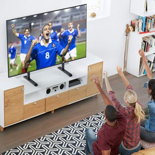 Support TV avec pieds stables pour Hisense 75U6K fixation robuste - 7