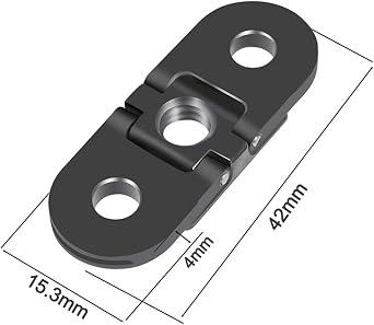Folding Fingers Compatible with Gopro Hero 13 Hero 12 Hero 11 Hero 10 Hero 9 Hero 8 Black Max, Replacement Adapter Mount with 1/4 Tripod Connector Port