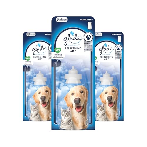 Glade Sense & Spray, Profumatore per Ambienti, Refreshing Air, 3 Ricariche