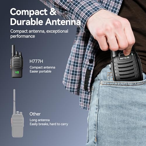 Image of Retevis H777H 2 Way Radio with Earpiece, Walkie Talkies for Adults, 10 Pack