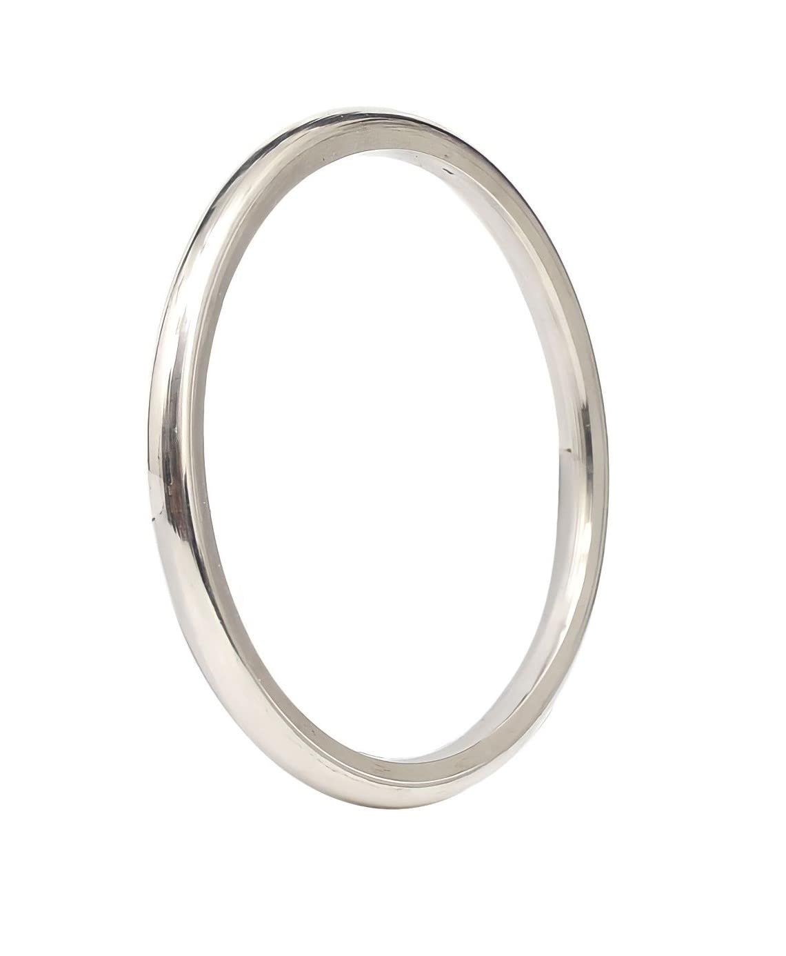 ROUND Metallic Stainless Steel Kada for Women 3 mm thickness (NO EDGES)
