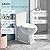 Two Piece Toilets for Bathrooms, Elongated Toilet with 17.5" Chair Height Soft Close Seat, 1.27 GPF Power Flush, Nano Self-Cleaning Glaze, WaterSense/1000g Map Certified, White ADA toilet 12" Rough In