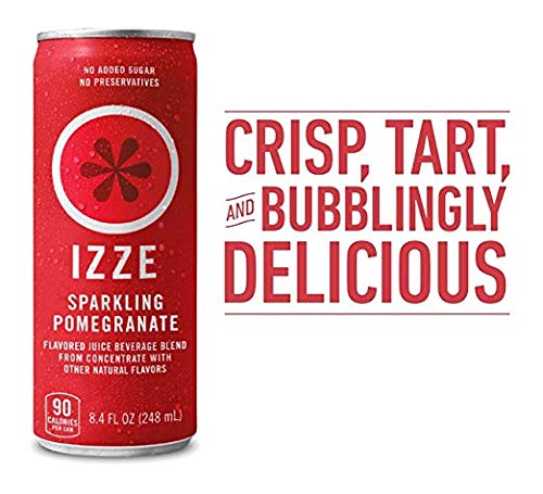 IZZE Sparkling Juice, Pomegranate, 8.4 Fl Oz (12 Count)