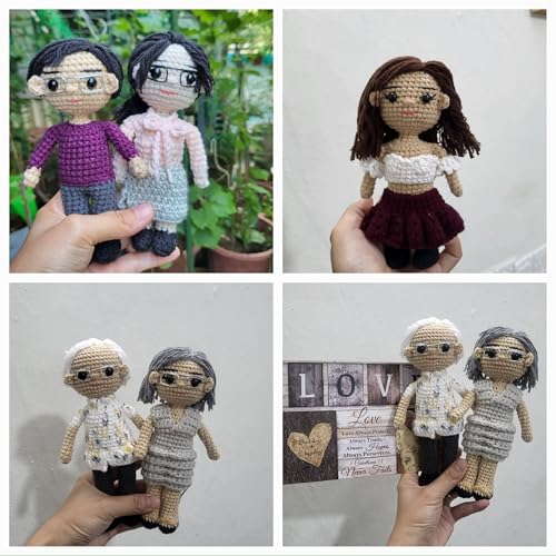 Muñeca de crochet personalizada miniatura 2