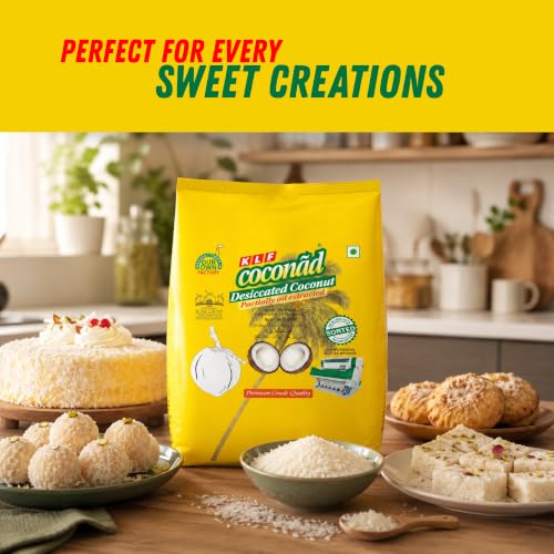Image of KLF Coconad Low Fat Desiccated Coconut Powder,Dry,500 Gram