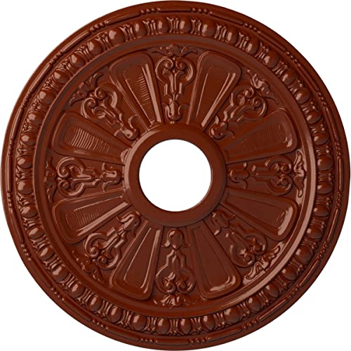 Image of Ekena Millwork CM18RAFIF Raymond Ceiling Medallion fits Canopies up to 5 1 /8, FireBrick