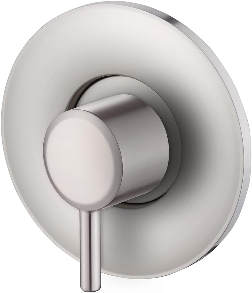 Shower vlave Shower Trim Kit for Moen Posi-Temp Pressure Balancing Modern Bathroom Shower Handle for Bathtub, Valve Required, Brushed Nickel