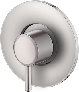 Shower vlave Shower Trim Kit for Moen Posi-Temp Pressure Balancing Modern Bathroom Shower Handle for Bathtub, Valve Required, Brushed Nickel