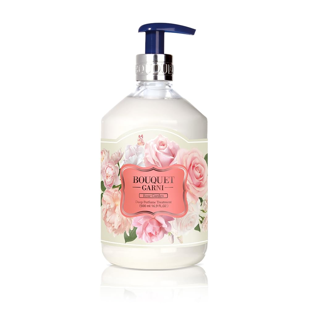 Bouquet Garni トリートメント ローズガーデンの香り 500ml 韓国 美容 ヘアケア 植物由来成分 うるおいキープ パフューム&機能性