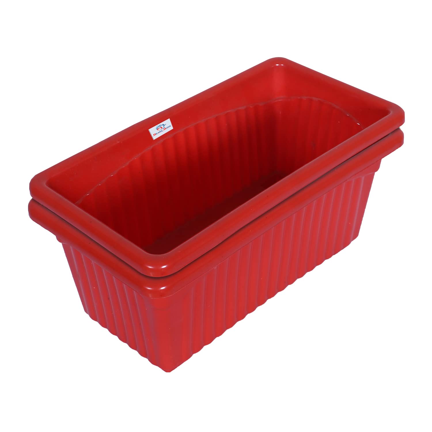 Heart Home Rectangular Jupiter Plastic Window Pot|Flower Planter for Home & Balcony,Garden 14 Inches Pack of 2 (Red) (B0B97FMPZY) Amazon Price History, Amazon Price Tracker