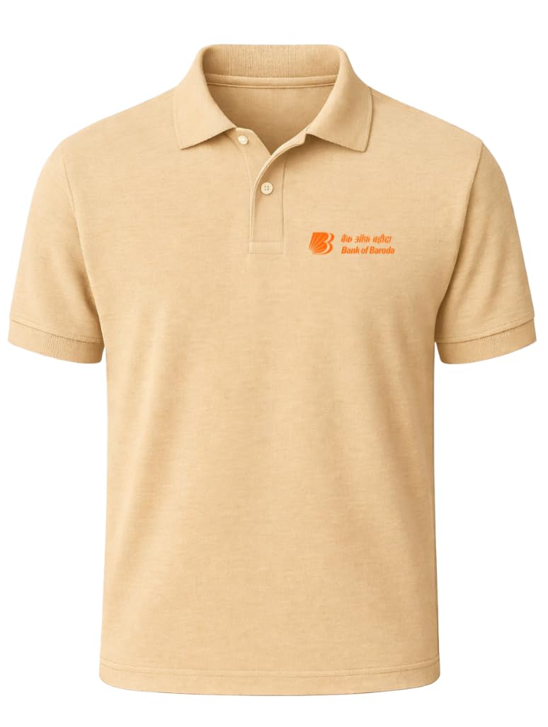 zoobang Branded Mens Half Sleeve Cotton Striped Polo T-Shirt for Mens || Branded Tshirt for Men Bank of Baroda T-Shirt-picture-10