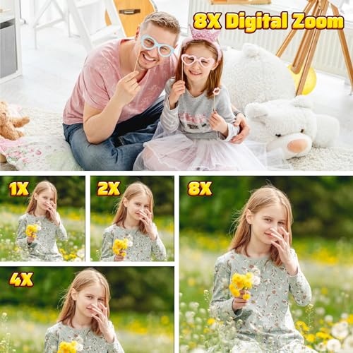 Triraxus TX+-1 Kids Camera For 3-12,Digital Video Cameras For Kids With 2 Protective Cover, Toddler Camera Toys thumb #4