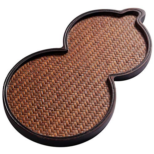 Im japanischen Stil Bambus geflochtene Becherhalter, Untersetzer, Bambus-Tablett, Matte Oberfläche schweren Bambus trockenen Teebehälter,