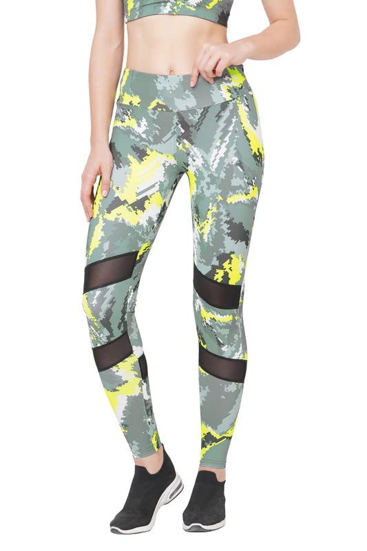 Image of Women's JUST-Dry 7 /8 DIGI CAMO Printed MESH Tights