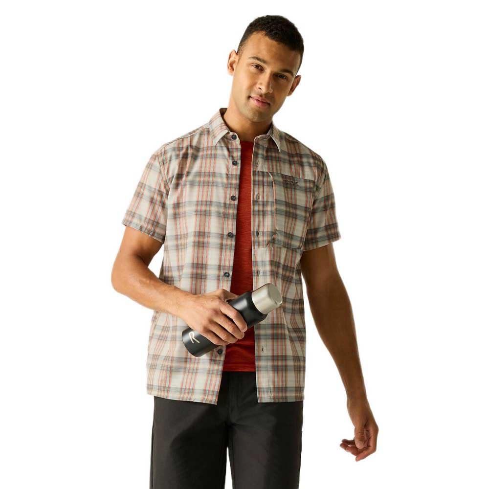 Regatta Men's Beige Lightweight Insect-Repellent Travel Shirt