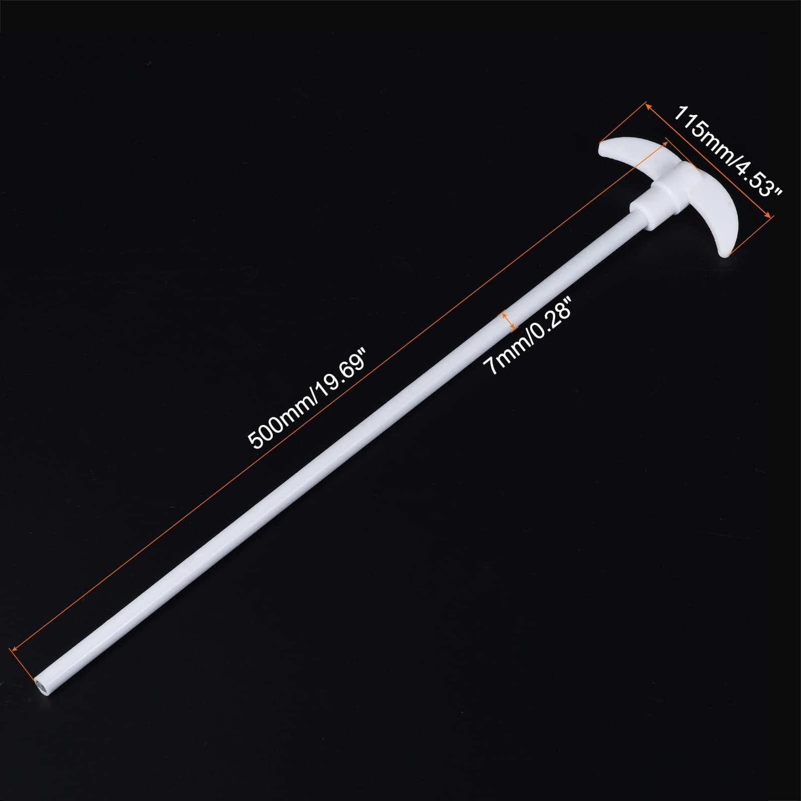 Varilla de agitación recubierta de PTFE - Pala plegable 450mm para agitador eléctrico de laboratorio(500mm)
