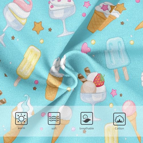 Little Girl Underwear Toddler Panties Kids Undies Ice Cream Soft Cotton Briefs 2T-8Y3