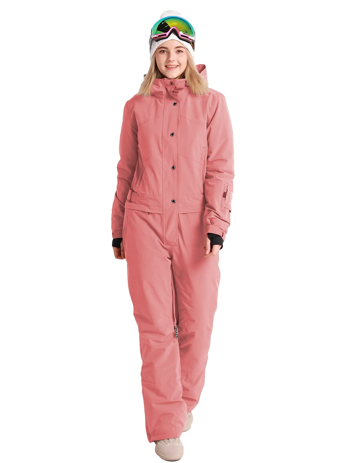 SNBOCON Womens One Piece Ski Suit Colorful Jumpsuits Snowboard