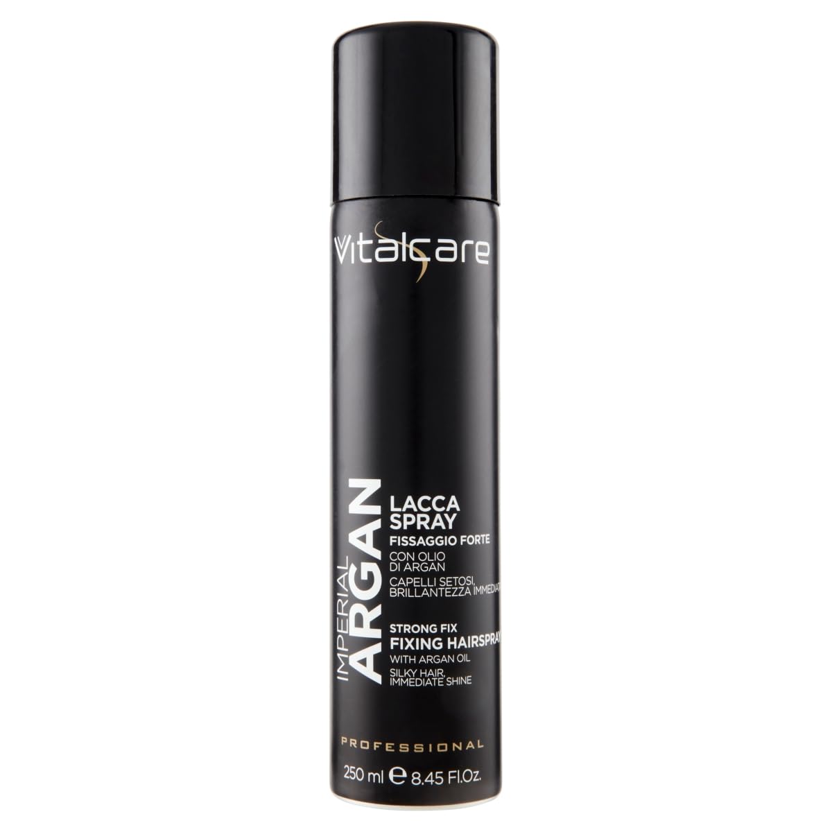 Vitalcare Imperial Argan - Spray Hairspray, Strong Fixing, Lacquer with Argan Oil, for Silkier and Shinier Hair, 250 ml