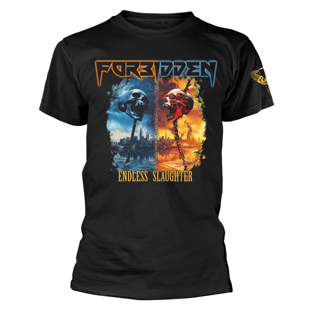 Forbidden 40 Years of Evil T Shirt L Black