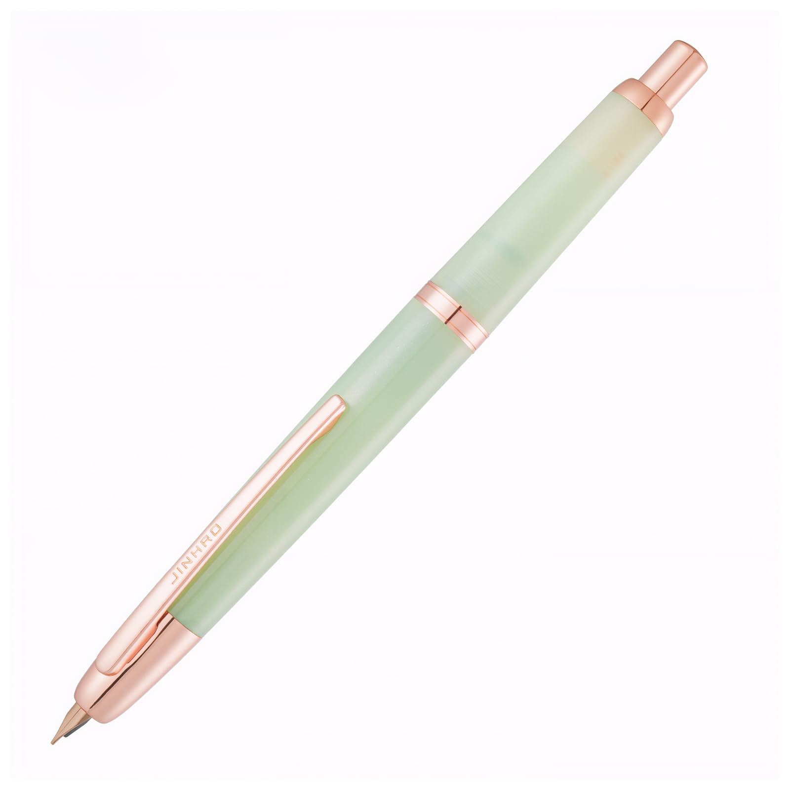 JINHAO 20 Celestial Jade Red gold clip Press Fountain Pen Elegant Luxury Ink Pen EF Nib Writing Calligraphy Pens School Supplies Stationery
