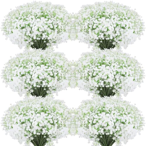 Janinka 20 Pcs Baby Breath Artificial Flowers Bulk...